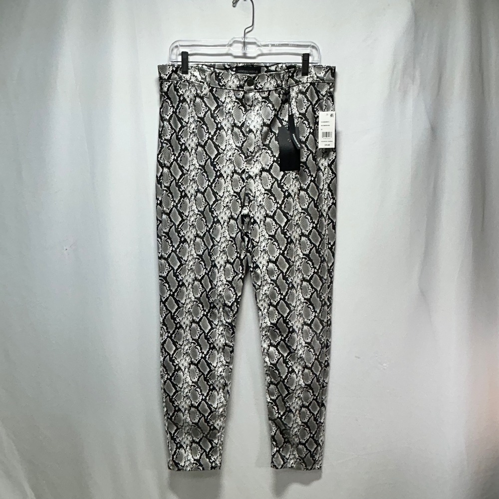 Kendall Kylie High Rise‎ Animal Print Pants Snake Skin Pattern Size 32